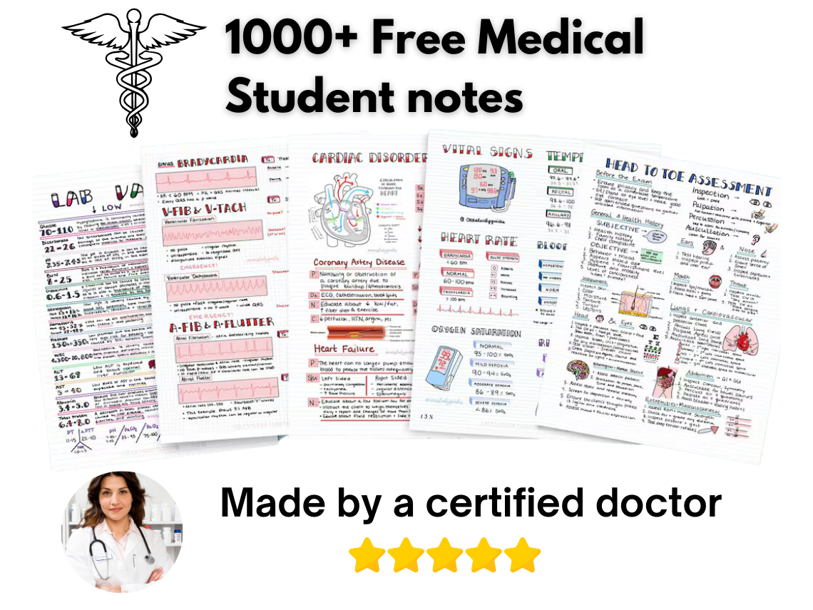 1000 + Free Medical Student Notes